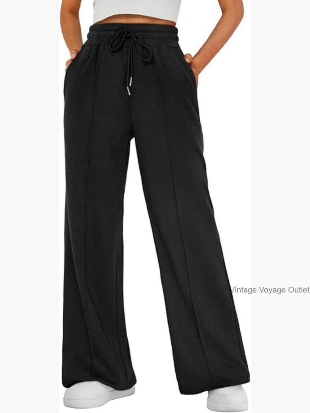 Wide Leg Sweatpants Baggy Lounge Travel Joggers Fall Winter Casual